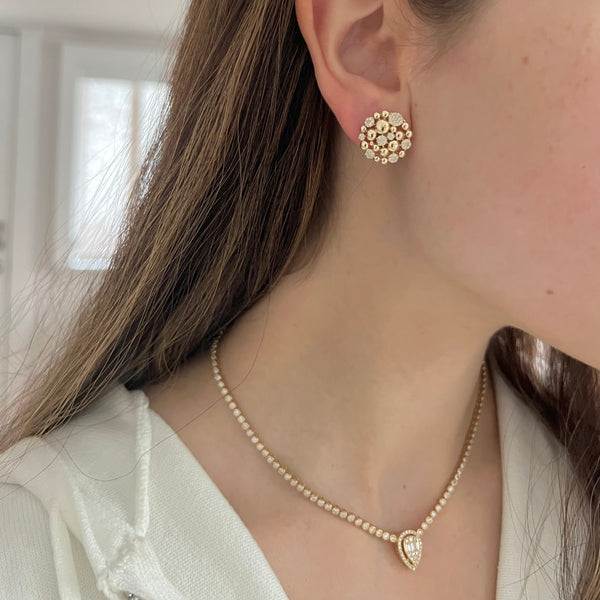 14K GOLD DIAMOND MEGHAN EARRINGS