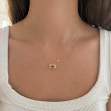 14K GOLD DIAMOND AMETHYST ABBY NECKLACE