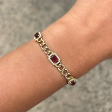 14K GOLD DIAMOND RUBY EVERLY BRACELET