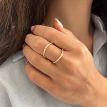 14K GOLD DIAMOND ESTEE RING