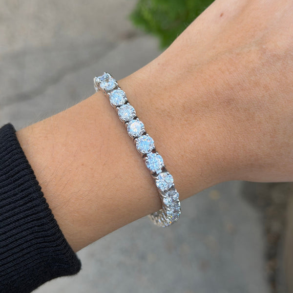 14K GOLD 22.00 CT LAB GROWN DIAMOND TENNIS BRACELET