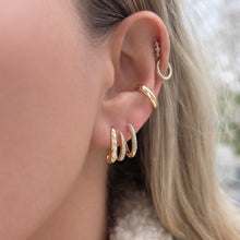 14K GOLD DIAMOND ZEVA EARRINGS