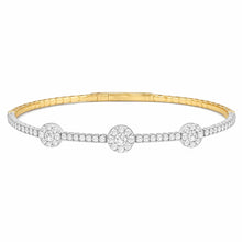 14K GOLD DIAMOND ANGELA FLEX BANGLE
