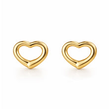 14K GOLD ROMA HEART STUDS