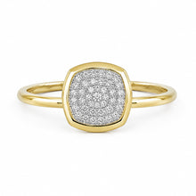 14K GOLD DIAMOND SMALL JESSIE CUSHION RING
