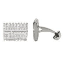 14K GOLD DIAMOND AND MOTHER OF PEARL JOSH CUFFLINKS
