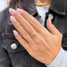 14K GOLD DIAMOND EDY RING