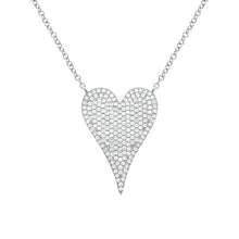 14K GOLD DIAMOND MEDIUM JANINE HEART NECKLACE