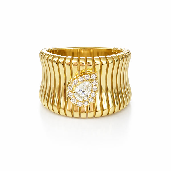 14K GOLD DIAMOND STEPH RING