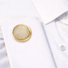 14K GOLD DIAMOND NEIL CUFFLINKS