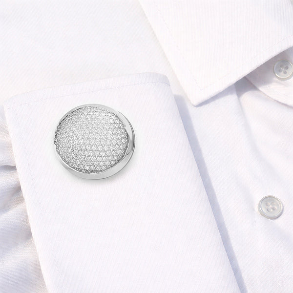 14K GOLD DIAMOND NEIL CUFFLINKS