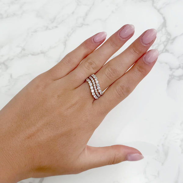 14K GOLD DIAMOND MILLIE RING