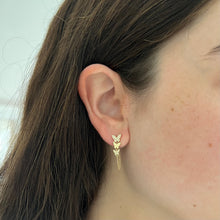 14K GOLD DIAMOND YOUVAL BUTTERFLY EARRINGS