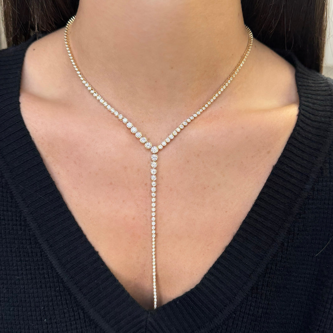 14K GOLD DIAMOND REMI LARIAT