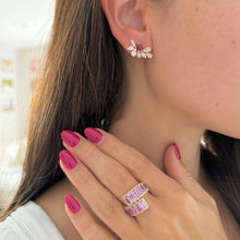 14K GOLD DIAMOND RUBY SHIRA STUDS