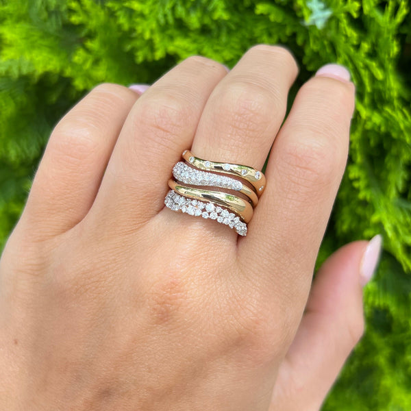 14K GOLD DIAMOND RENEE RING