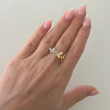 14K GOLD DIAMOND LIEL BUTTERFLY RING