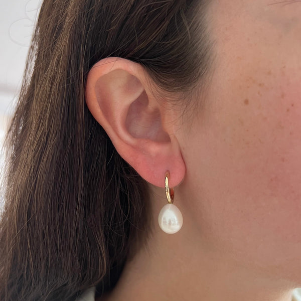 14K GOLD ALEX PEARL EARRINGS