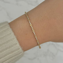 14K GOLD DIAMOND BETH FLEXIBLE BANGLE