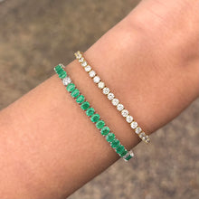 14K GOLD DIAMOND EMERALD MEDIUM RENA BRACELET