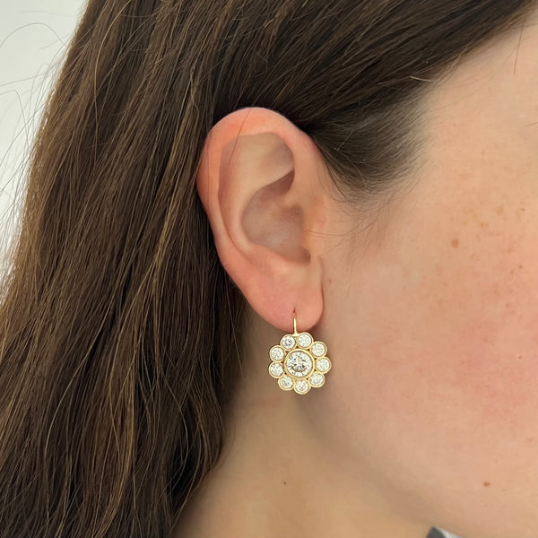 14K GOLD LAB GROWN DIAMOND GRETA EARRINGS