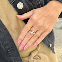 14K GOLD DIAMOND LESLIE SNAKE RING