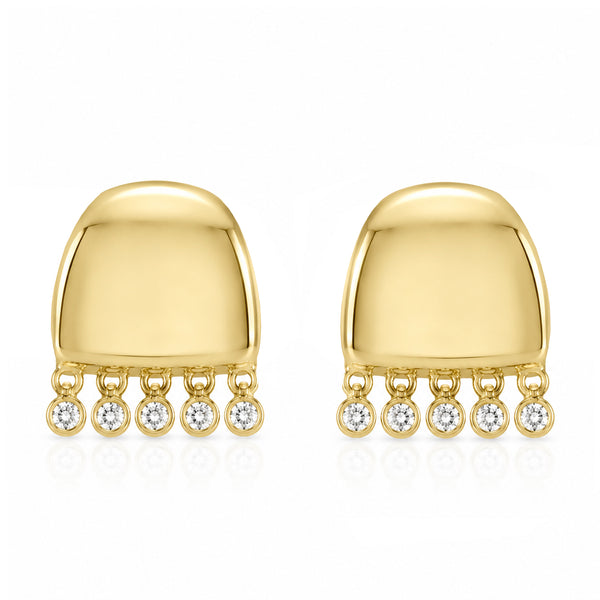 14K GOLD DIAMOND MORGAN EARRINGS
