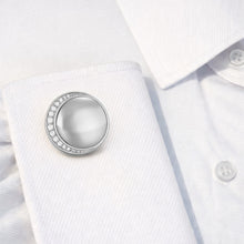 14K GOLD DIAMOND ELIE CUFFLINKS
