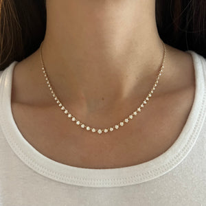 14K GOLD DIAMOND ZARA NECKLACE