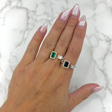14K GOLD DIAMOND SAPPHIRE NYLA RING