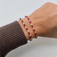 14K GOLD DIAMOND RUBY RAQUEL BRACELET
