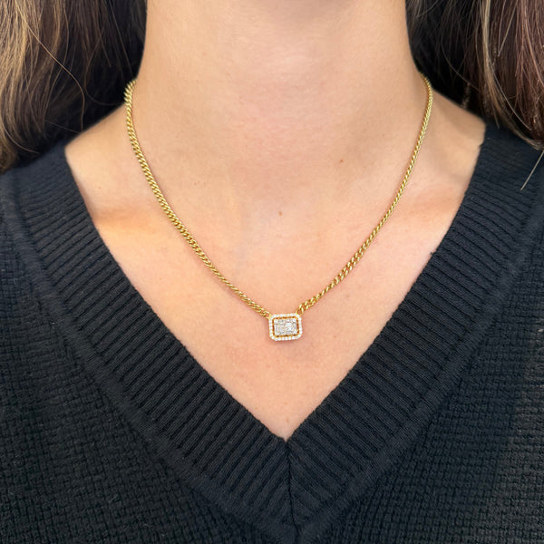 14K GOLD DIAMOND ODELIA NECKLACE