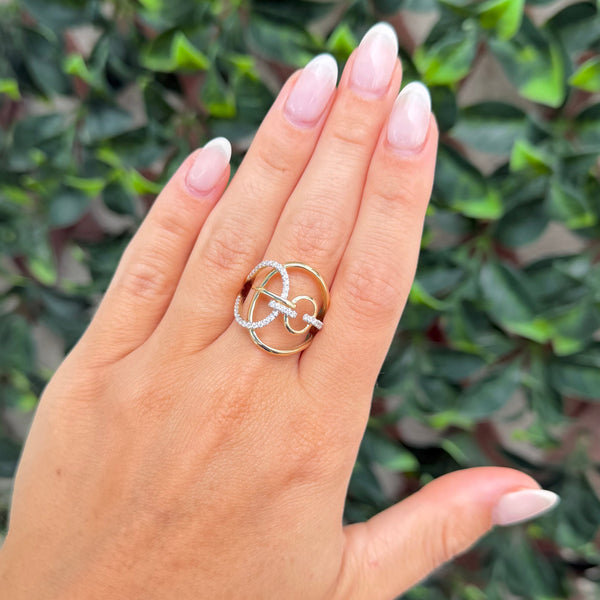 14K GOLD DIAMOND RAYLA RING