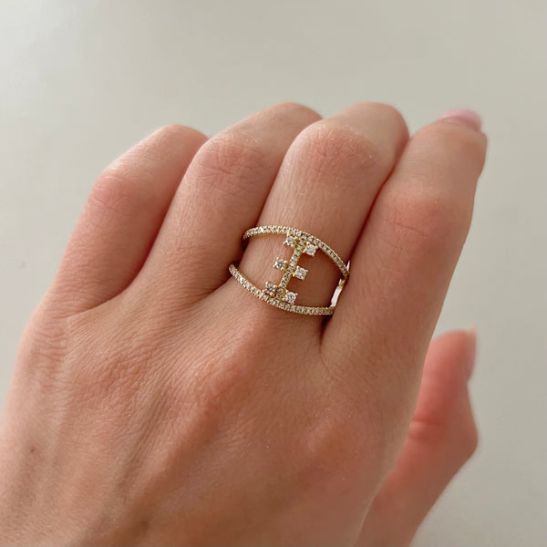 14K GOLD DIAMOND LIZETTE RING