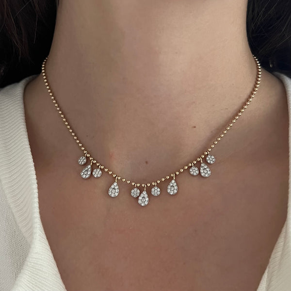 14K GOLD DIAMOND LEANNE NECKLACE