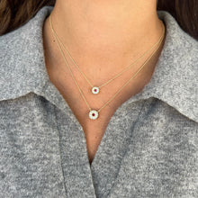14K GOLD DIAMOND RUBY SMALL BELLA NECKLACE