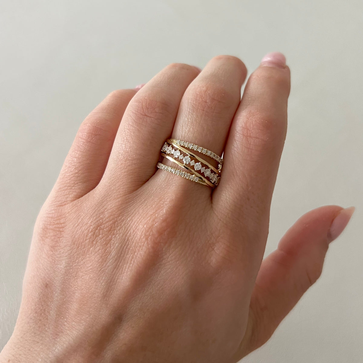 14K GOLD DIAMOND TIFFANY RING – Jen K Online