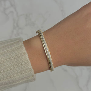 14K GOLD DIAMOND ASTRID BANGLE