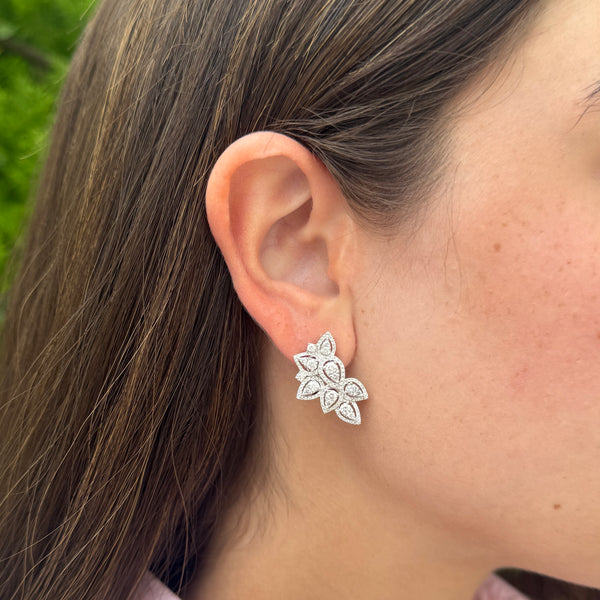 14K GOLD DIAMOND CLARA EARRINGS