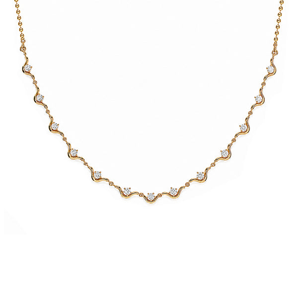 14K GOLD DIAMOND LANI NECKLACE