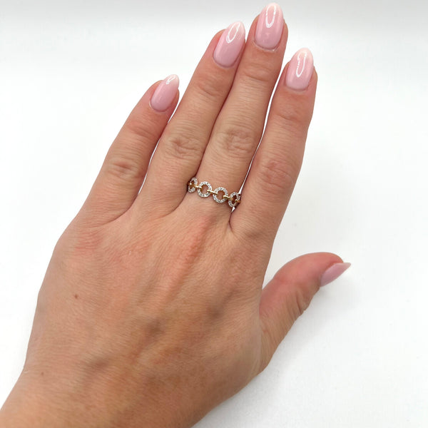 14K GOLD DIAMOND TINA RING