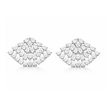 14K GOLD DIAMOND DAHLIA EARRINGS