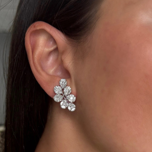 14K GOLD DIAMOND SARIT EARRINGS