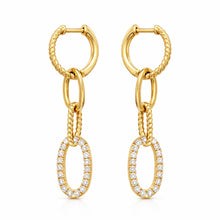 14K GOLD DIAMOND ALINA EARRINGS