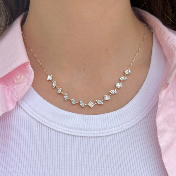 14K GOLD DIAMOND ANNABELLE NECKLACE