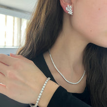14K GOLD 6.65 CT DIAMOND CLASSIC TENNIS NECKLACE