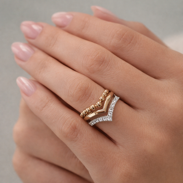 14K GOLD DIAMOND RYNN RING