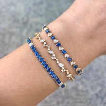 14K GOLD DIAMOND SAPPHIRE MYLLIE BRACELET