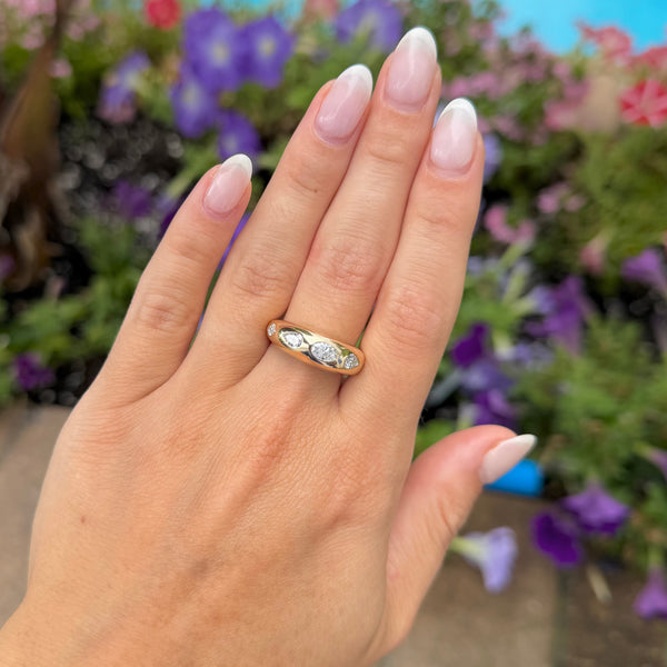 14K GOLD DIAMOND ABBI RING