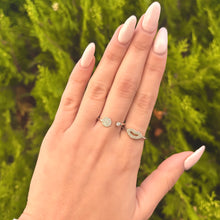 14K GOLD DIAMOND SHELLY CIRCLE RING